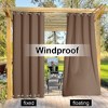 NICETOWN Outdoor Patio Top & Bottom Grommet Curtains Windproof Blackout Insulated 2 Panel - 3 of 4