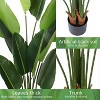 Boersma Artificial Bird of Paradise Plant Fake Banana Leaf Plant for Indoors and Outdoors, Faux Palm Tree with Plastic Pot for Office, 2 Pack - 3 of 4