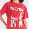Blondie Girls' Oversized Graphic T-Shirt - Red - 2 of 4