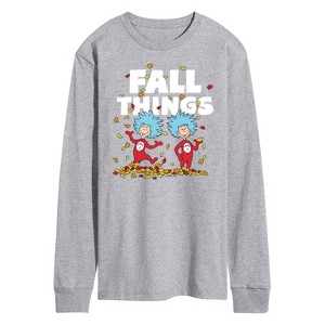 Men's - Dr. Seuss - Fall Things Long Sleeve Graphic T-Shirt - 1 of 4
