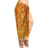 LA LEELA Women's Summer Beachwear Sarong Bikini Wraps Swim Cover Up Skirt Wrap Swimwear Swimsuit Beach Coverups for Women One Size Multi,Chevron - 2 of 4