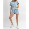 Women's BUTTON FRONT ROMPER - day + moon - 2 of 4