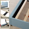 Bed Frame for Kids with Velvet Upholstered Headboard, Cute Low Profile Platform Bed for Girls and Boys, No Box Spring Needed - 4 of 4