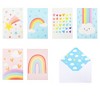 Paper Junkie 48 Pack Rainbow Cards with Envelopes for Thank You, Baby Shower, Birthday, Kids Stationary, Girls (Pastel, 4x6 In) - 3 of 4