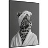Amanti Art Lady Leopard Spa Day by Niky Rahner Framed Canvas Wall Art - 2 of 4