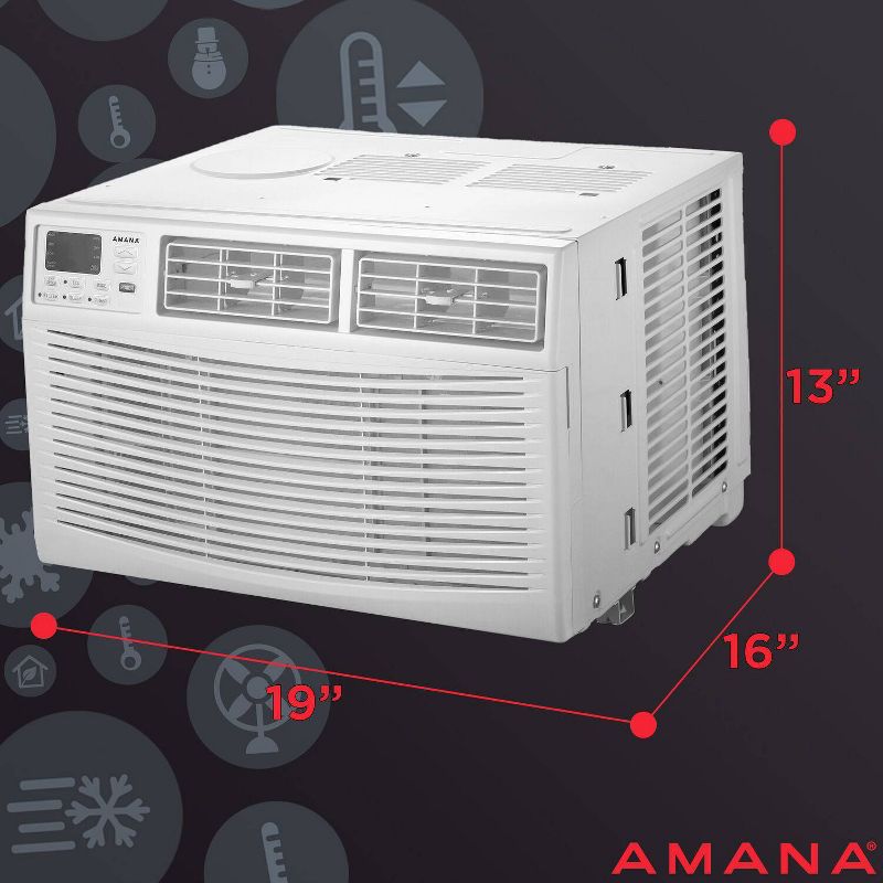 Amana 6000 BTU Window Mounted Air Conditioner and Dehumidifier, 4 of 10