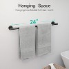USHOWER Matte Black Towel Bar, 24-Inch Towel Rack for Bathroom Wall Mounted, Stainless Steel Towel Rod Modern Home Decor (Total Length 26-Inch) - 4 of 4