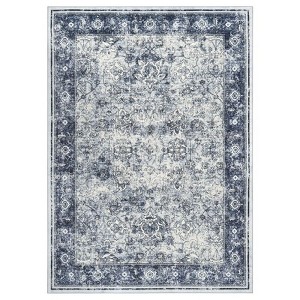 Coolmee Vintage Living Room Area Rug Soft Washable Oriental Traditional Distressed Rugs Indoor Floor Carpet for Home Office Decor - 1 of 4