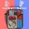 OPUX Insulated Lunch Box Adult Men Women, Thermal Cooler Bag Kids Boys Girls Teen, Soft Compact Reusable Small Work School Picnic - 2 of 4