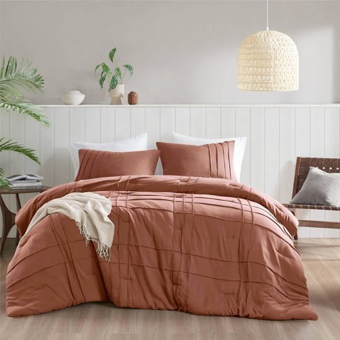 510 Design Full Porter Soft Washed Pleated Comforter Set Clay Pink - image 1 of 4