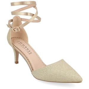 Journee Collection Women's Luela Pointed Toe Mid Heel Pumps - 1 of 4