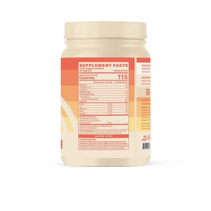 Podium Nutrition Whey Protein - Vanilla Ice Cream - 16.72oz/ 15 Servings, 3 of 11