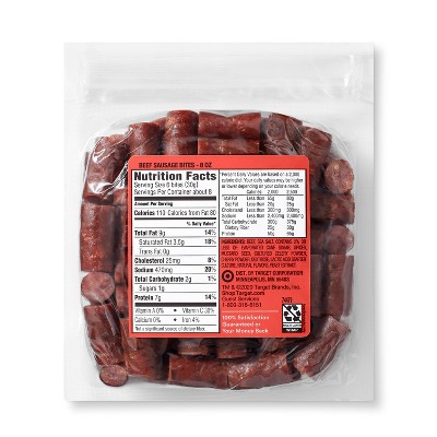 Beef Sausage 7g Protein Snack Bites - 8oz - Good & Gather™