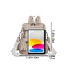 HTUTWOO Women's PU Leather Retro Backpack Casual Shoulder Bag Fashion Messenger Bag Suitable For Traveling, Shopping And Dating Use Women's Day Gift - 4 of 4