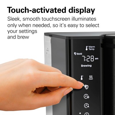 Hamilton Beach 14-Cup Black and Stainless Steel Coffee Maker
