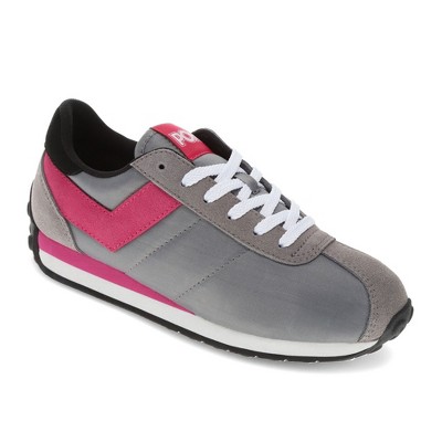 PONY Mens Run 78 Genuine Suede and Nylon Premium Lace Up Athletic Sneaker Shoe