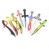 Pack of 12 Foam Swords and Shields Playset, Medieval Combat Ninja Warrior Weapons - 3 of 4