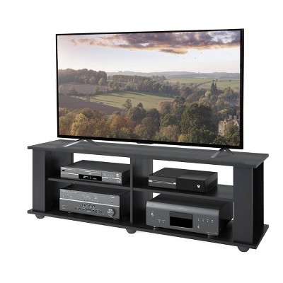 Ravenwood Black 62" Media Console with Adjustable Shelves
