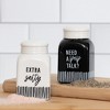 Totalee Gift Pep Talk/Salty Salt and Pepper Shaker In A Box Set of 2 Ceramic White - 2 of 2