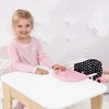 Bayer Design Table Seat - Black, Pink Hearts, Folding, Attachable - 4 of 4