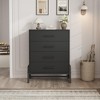 4 Dresser for Bedroom, 38.6" Tall Dresser, Tall Drawer with Storage Freestanding, Wooden Closet Storage Chest - 3 of 4