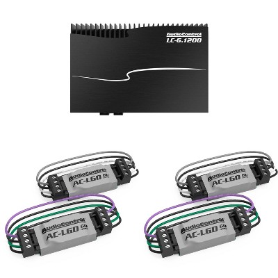 AudioControl LC-6.1200 High-Power Mutli-Channel Amplifier with Accubass with 2 Pairs AudioControl AC-LGD 60 Load generating device