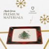 Spode Christmas Tree Tartan 5 Inch Square Tidbit Plate, Set of 4 - 4 of 4
