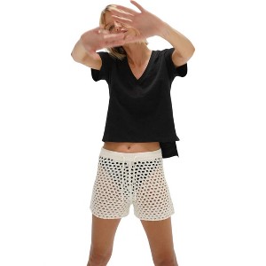 Women's Laura Open Knit Short - LNA - 1 of 3