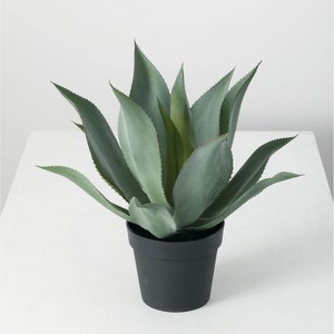 Sullivans Artificial Agave Potted Plant 20"H Green - 1 of 4
