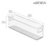 mDesign Plastic Kitchen Pantry Storage Organizer Bin with Handles, 8 Pack, Clear - 4 of 4
