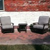 Courtyard Casual Madison 3 pc Motion Chat Set  Includes:  Two Motion Club Chairs and one End Table - 2 of 4