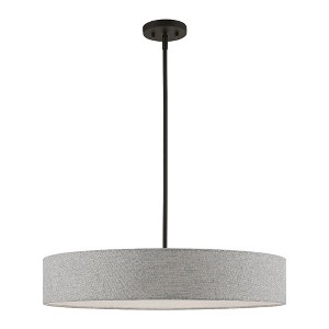 Livex Lighting Elmhurst 5 - Light Pendant in  Black - 1 of 4