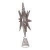 Kurt Adler 15.5-Inch Silver Glitter Wire 3D Star Treetop - 2 of 4