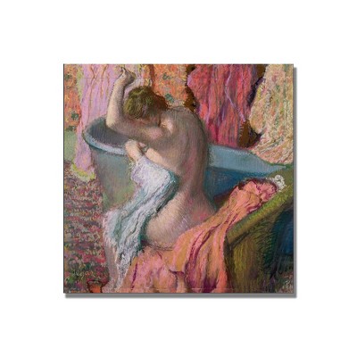 Trademark Fine Art -Edgar Degas 'Seated Bather 1899' Canvas Art