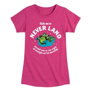 Girls' - Disney - Peter Pan Fitted Short Sleeve Graphic T-Shirt - 1 of 4
