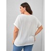 Women's Plus Size T Shirts Oversized Tees Summer Short Sleeve Crew Neck Tunic Tops - 4 of 4