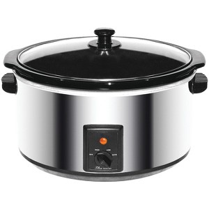 Brentwood 8-Qt. 360-Watt Stainless Steel Slow Cooker in Silver - 1 of 4