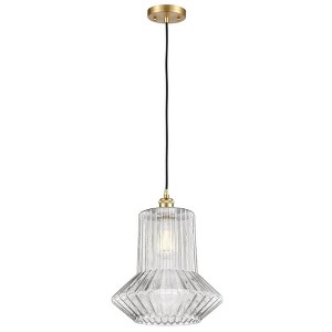Springwater - 1 Light Cord Hung Mini Pendant In Industrial Style-14 Inches Tall and 12 Inches Wide - 1 of 1