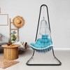 Costway 77"-93" Height Adjustable Hanging Chair Stand with Heavy-duty Metal Frame for Patio - 2 of 4