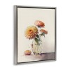 Stupell Industries Blooming Dahlias Painting Floating Frame Canvas Art - 2 of 4
