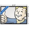 Trends International Fallout - Vault Boy - Thumbs Up Close-Up Framed Wall Poster Prints - 3 of 4