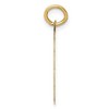 Black Bow Jewelry 14k Yellow Gold Happy Anniversary Circle w Bells Charm or Pendant 17mm - 2 of 4