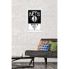 Trends International NBA Brooklyn Nets - Logo 21 Framed Wall Poster Prints - 2 of 4
