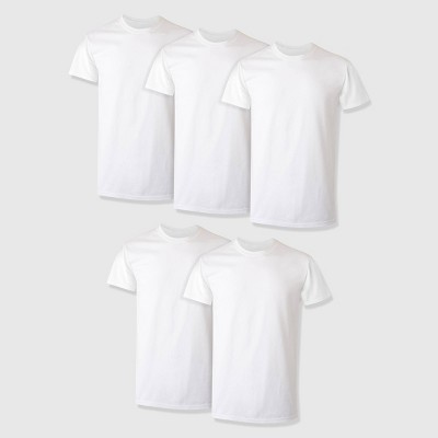 Hanes Boys' 5pk Crew Neck T-shirt - White : Target