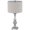 Cal Lighting BO-3095TB-2 100W Nampa Resin Table Lamp with Hardback Drum Fabric Shade (Sold As Pairs) - 2 of 4