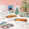 Blue Panda 50 Pack Holiday Loaf Pans with Lids, Aluminum Foil Baking Tins (8.5 x 2.5 x 4.5 In) - 2 of 4