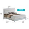 Queen Size Platform Bed with Headboard for Bedroom - 2 of 4