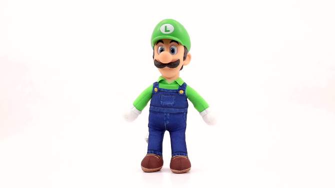 Nintendo The Super Mario Bros. Movie Luigi Poseable Plush, 2 of 12, play video