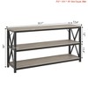 Entryway 55.1 * 13.4 * 30 Inch Console Table, 3-Tier Entryway Table w/ Open Shelves, Entryway Table with Storage, Living Room Tables - 2 of 3