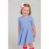 RuffleButts Girls Knit Short Sleeve Twirl Dress - 3 of 4